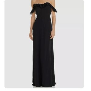 Wayf Harlow Off-The-Shoulder A-Line Dress